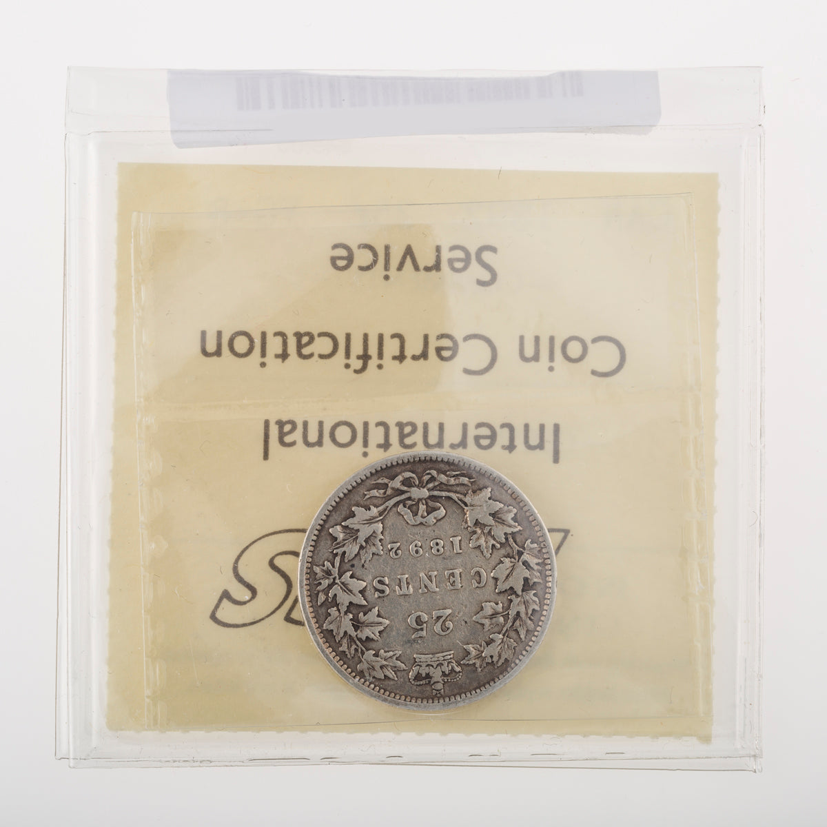 25 Cent 1892 ICCS VG-8