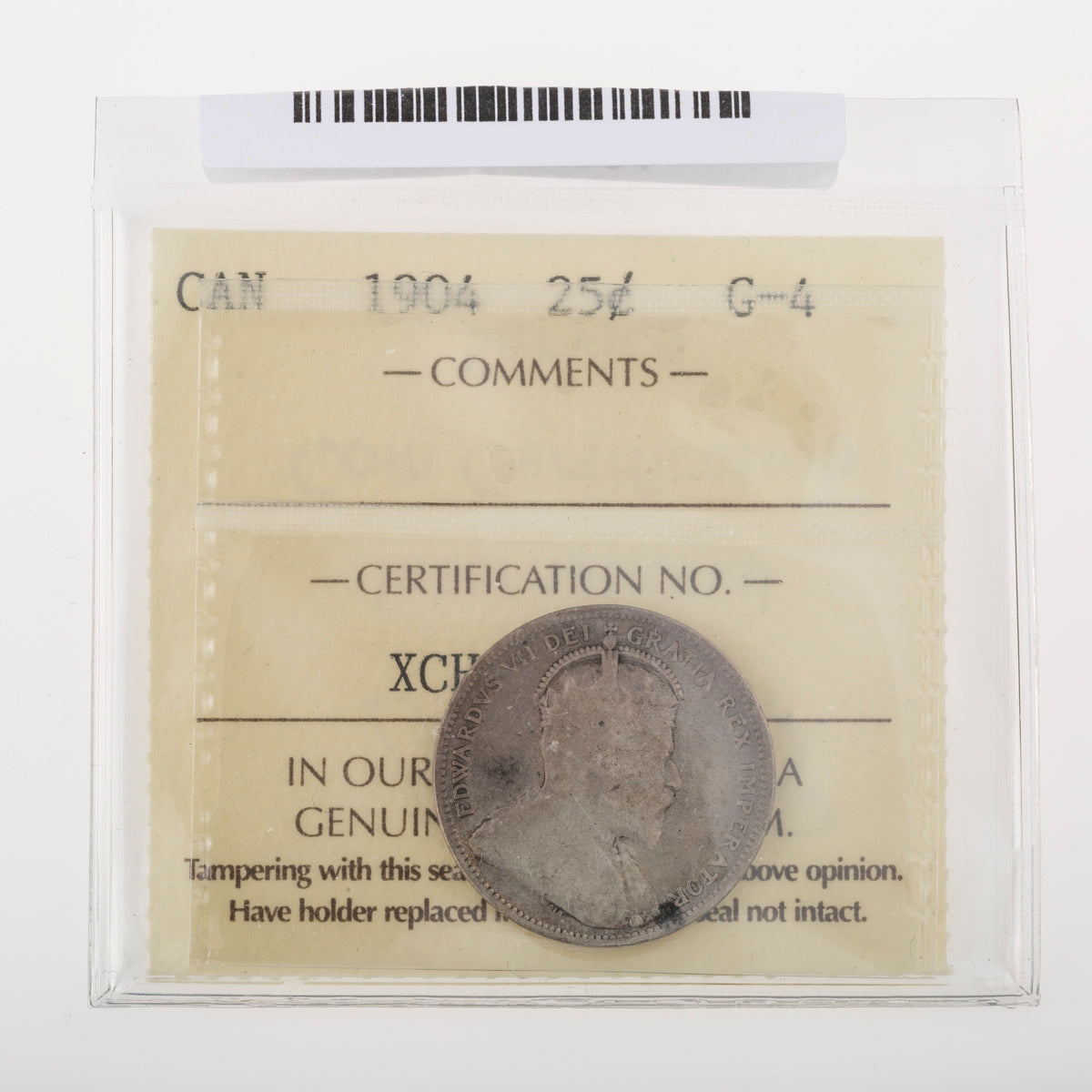 25 Cent 1904 ICCS G-4