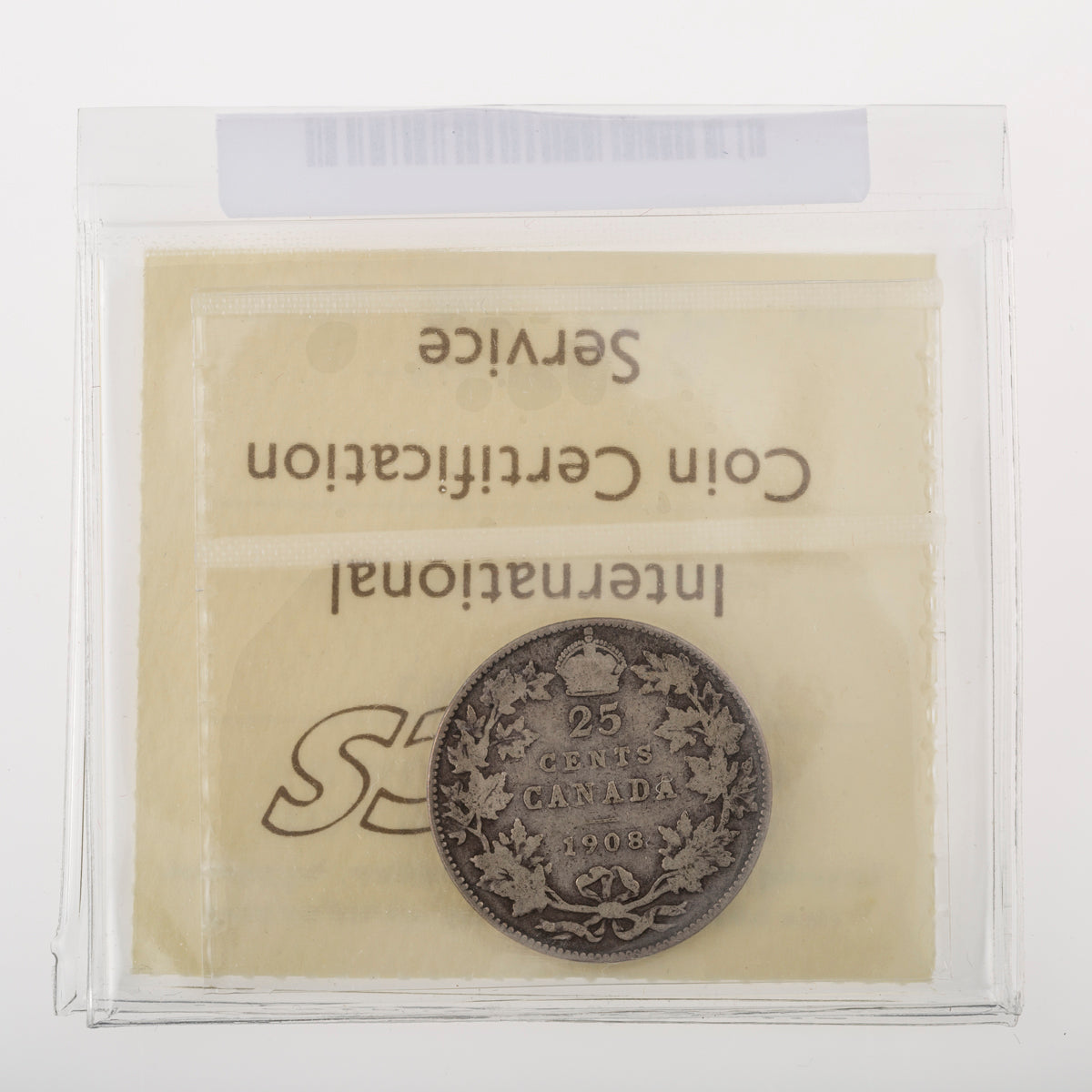 25 Cent 1908 ICCS VG-8
