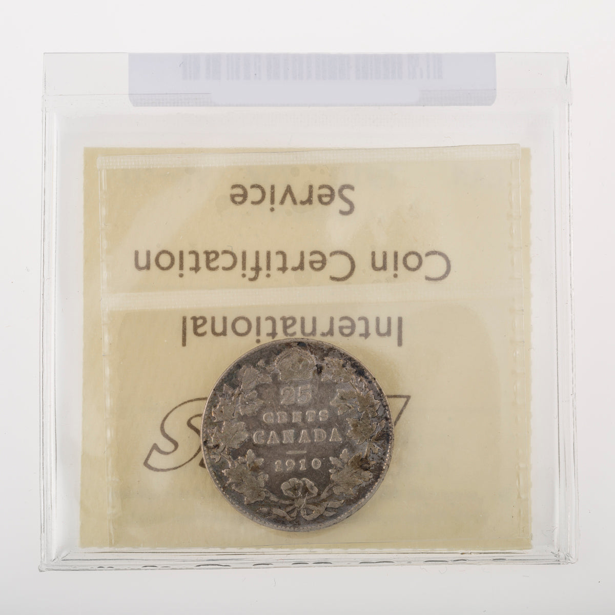25 Cent 1910 ICCS VG-10