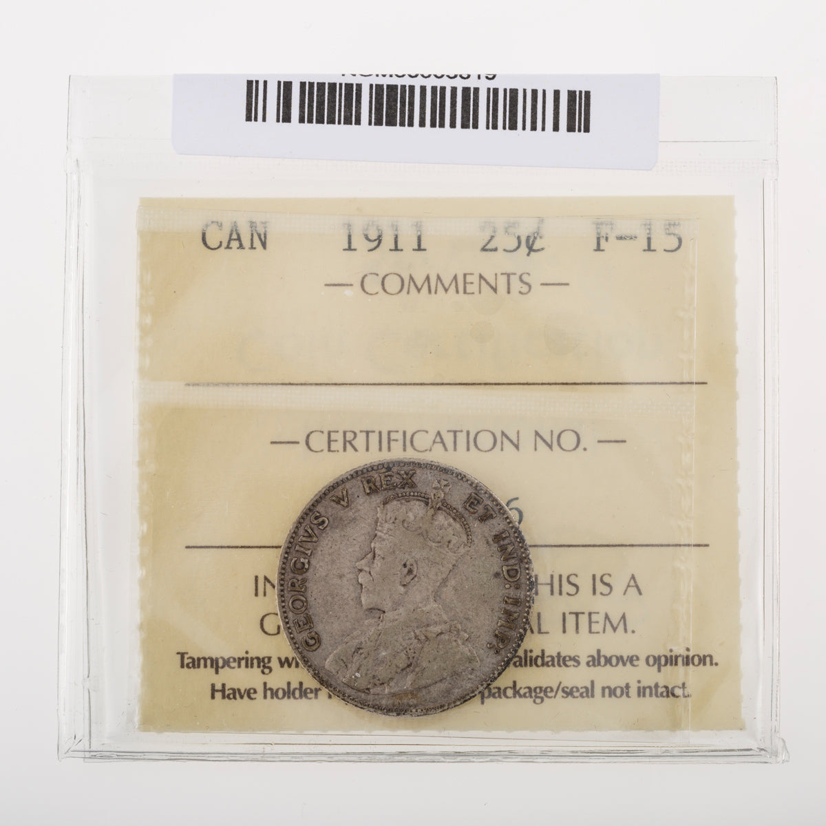 25 Cent 1911 ICCS F-15