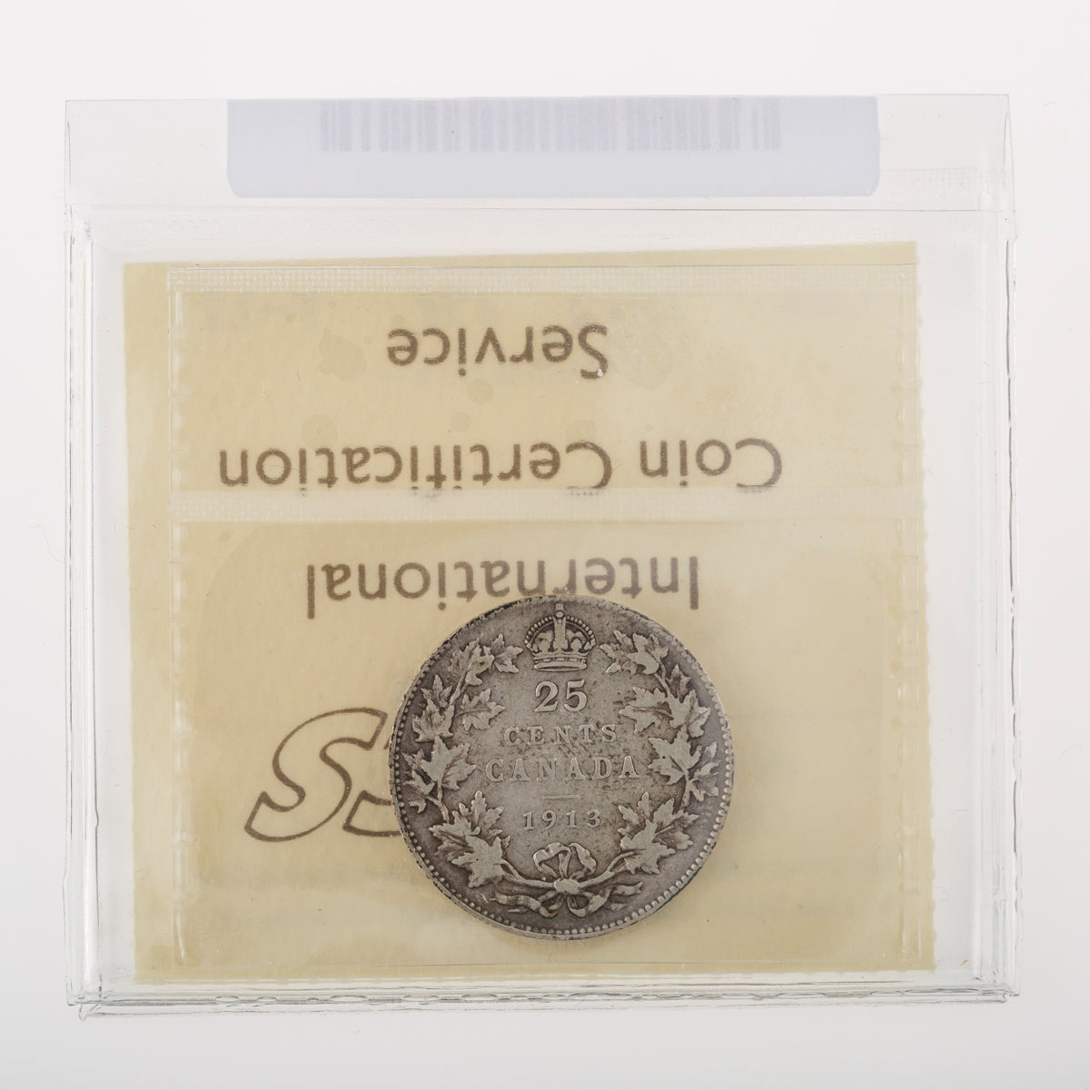 25 Cent 1913 ICCS F-12
