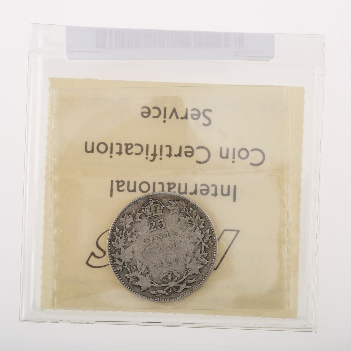 25 Cent 1927 ICCS VG-8
