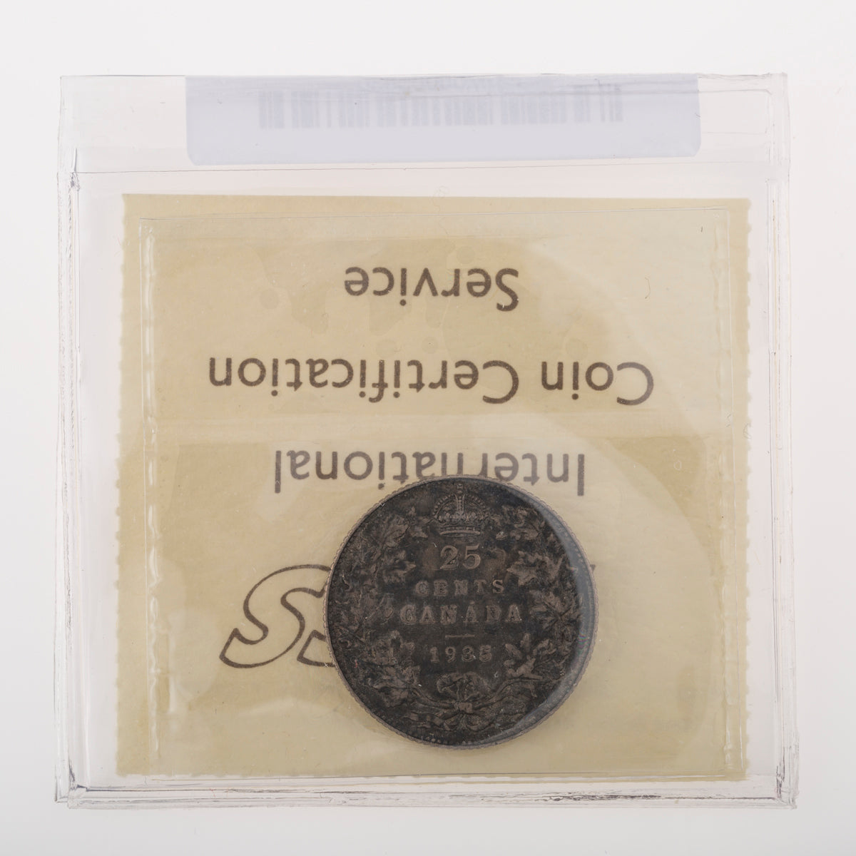 25 Cent 1935 ICCS VF-30