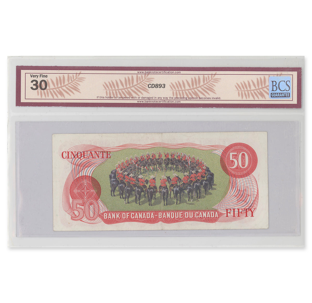 $50 1975 BC-51b Crow-Bouey Prefix EHN BCS VF-30