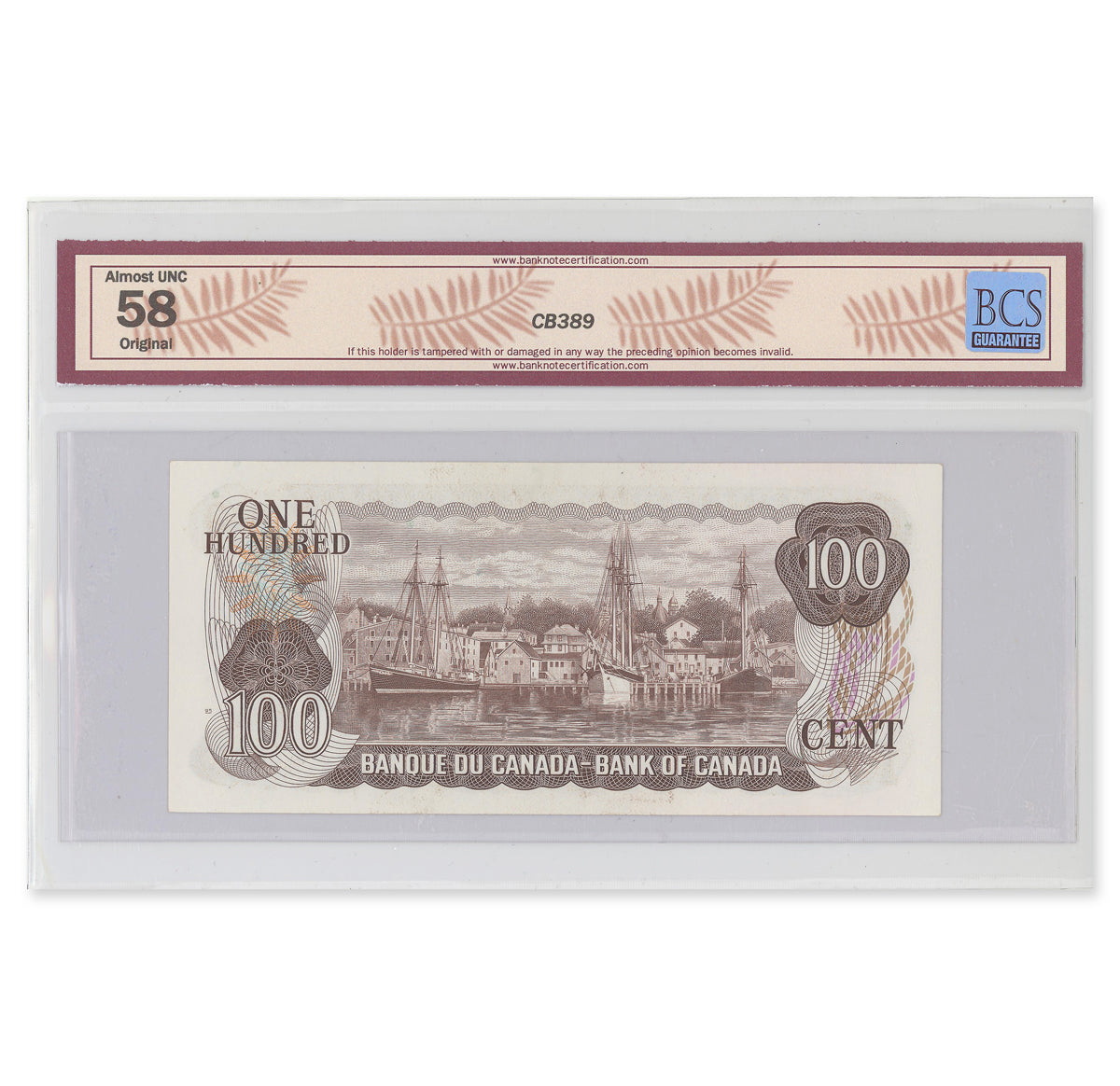 $100 1975 BC-52b Crow-Bouey Prefix AJL BCS AU-58