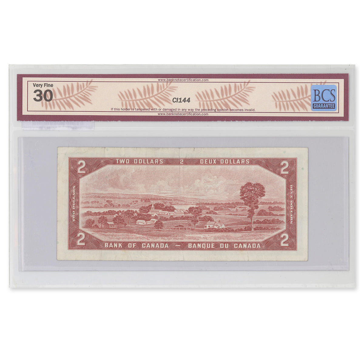 $2 1954 Modified Series BC-38cA Bouey-Rasminsky Prefix *AG BCS VF-30