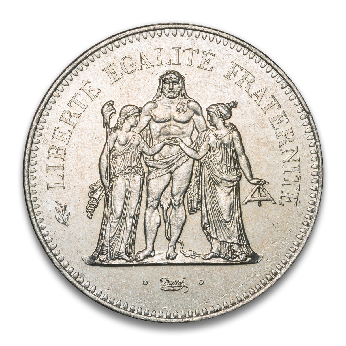 France Silver 50 Francs 1976