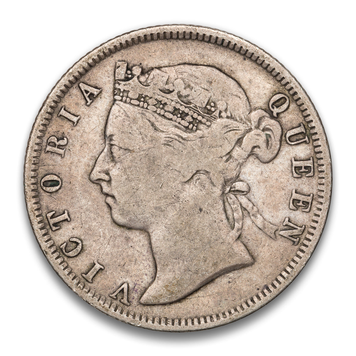 Straits Settlements Silver 20 Cents 1901