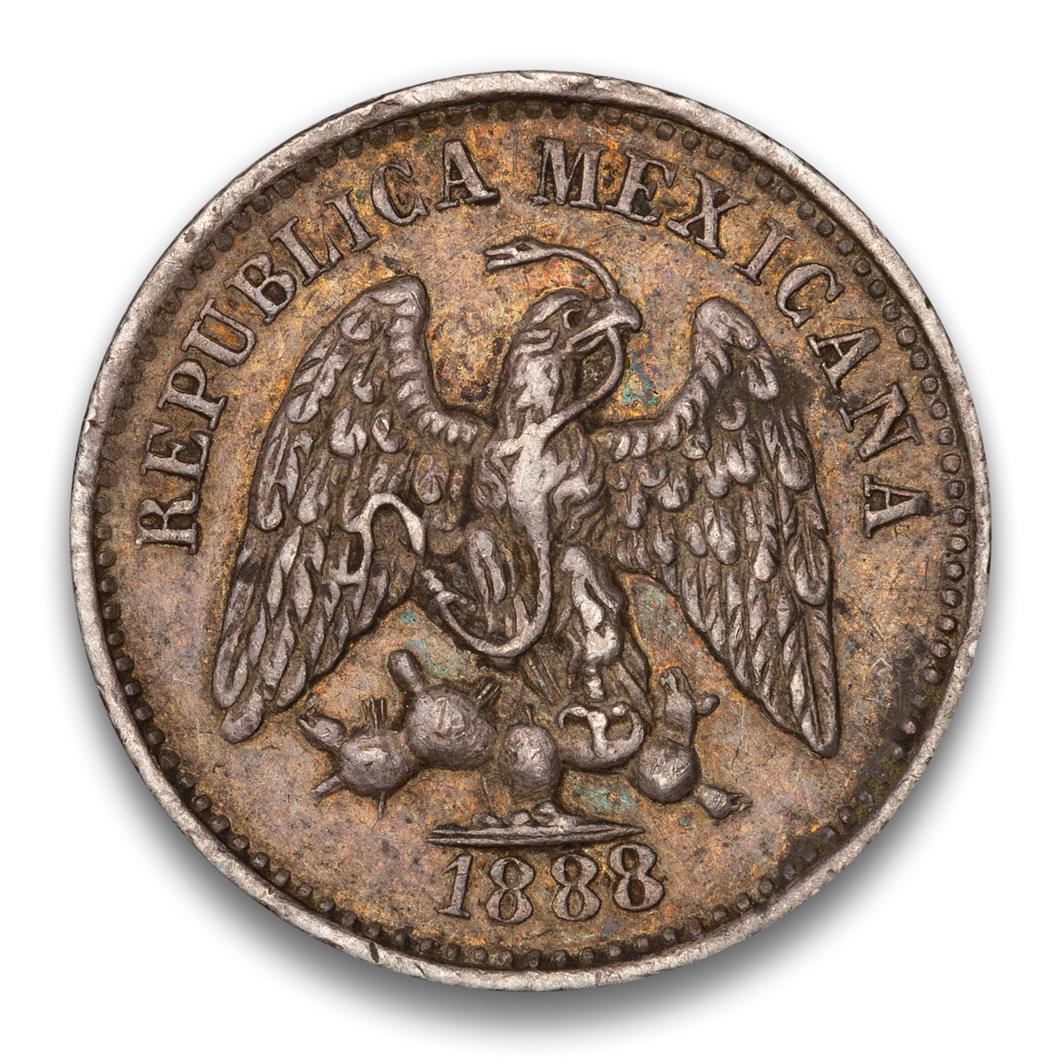 Mexico Silver 5 Centavos 1888 MoM