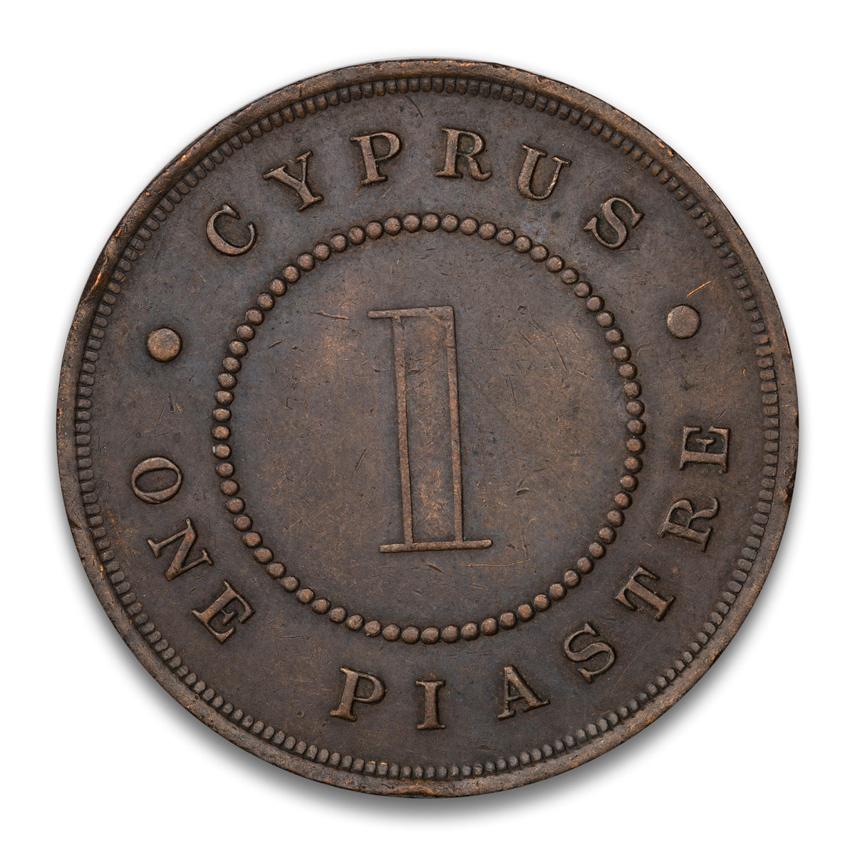 Cyprus Base 1 Piastre 1886