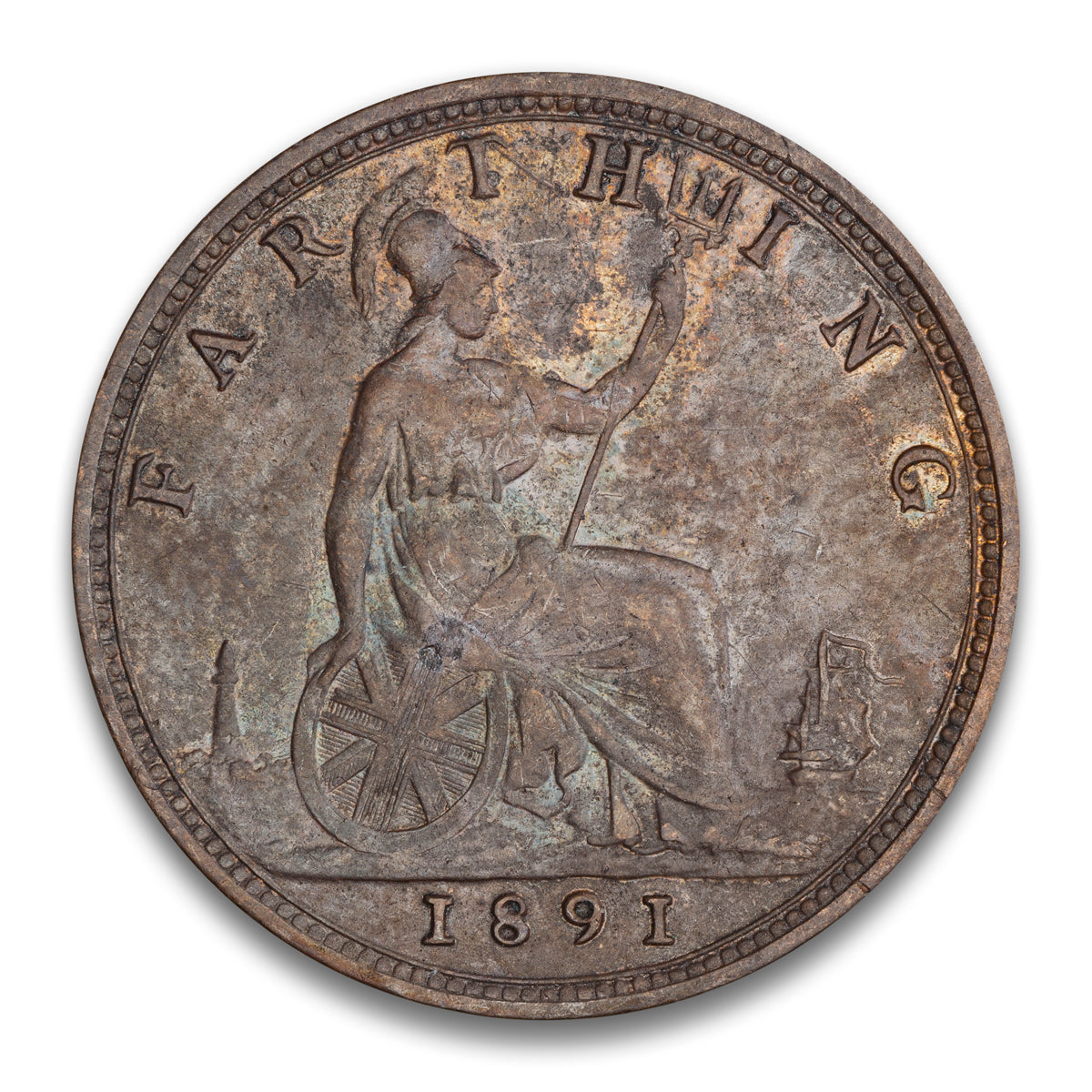 Great Britain Base 1 Farthing 1891