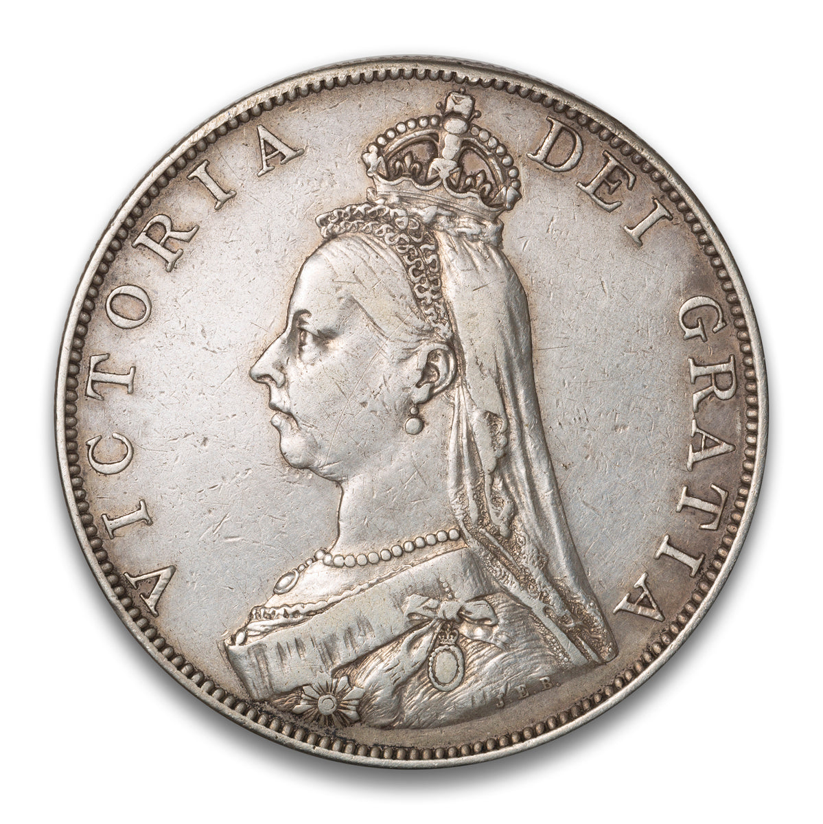 Great Britain Silver Double Florin 1887 arabic 1