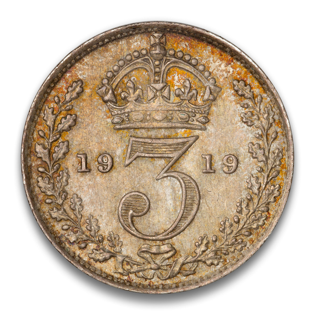 Great Britain Silver 3 Pence 1919