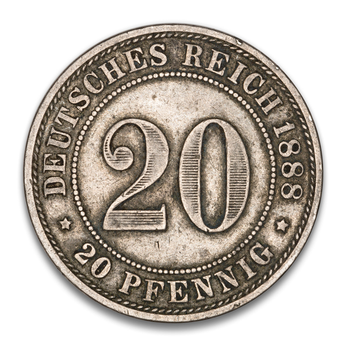 Germany Base 20 Pfennig 1888 A