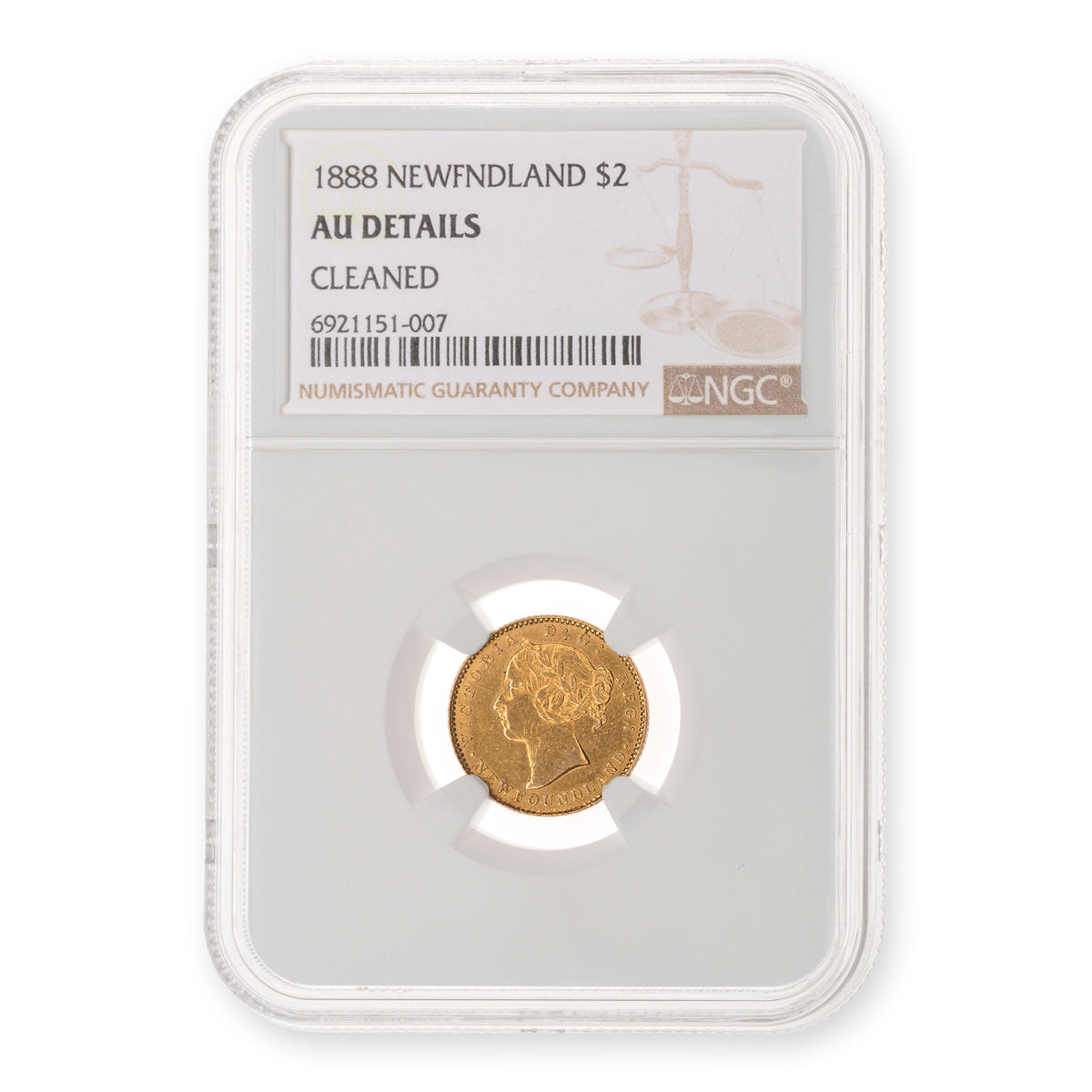 $2 1888 NGC AU-50