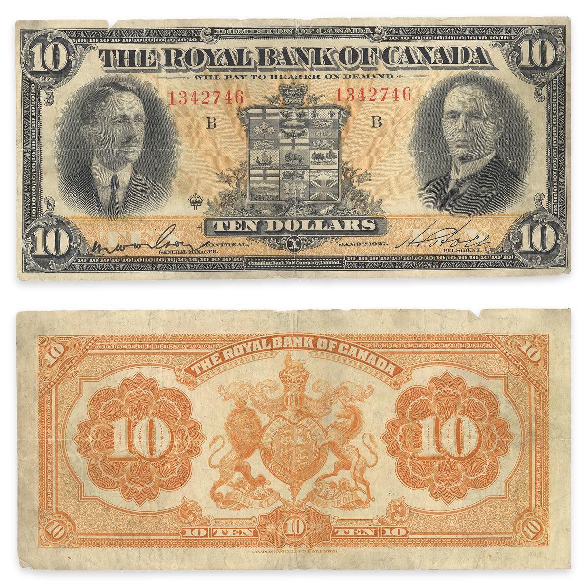 $10 1927 630-14-08 Prefix B VF-20