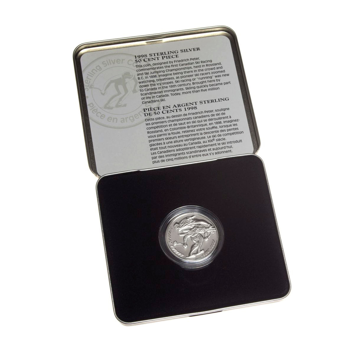 1998-1999 50 Cent Canadian Sports - Sterling Silver Coin Set