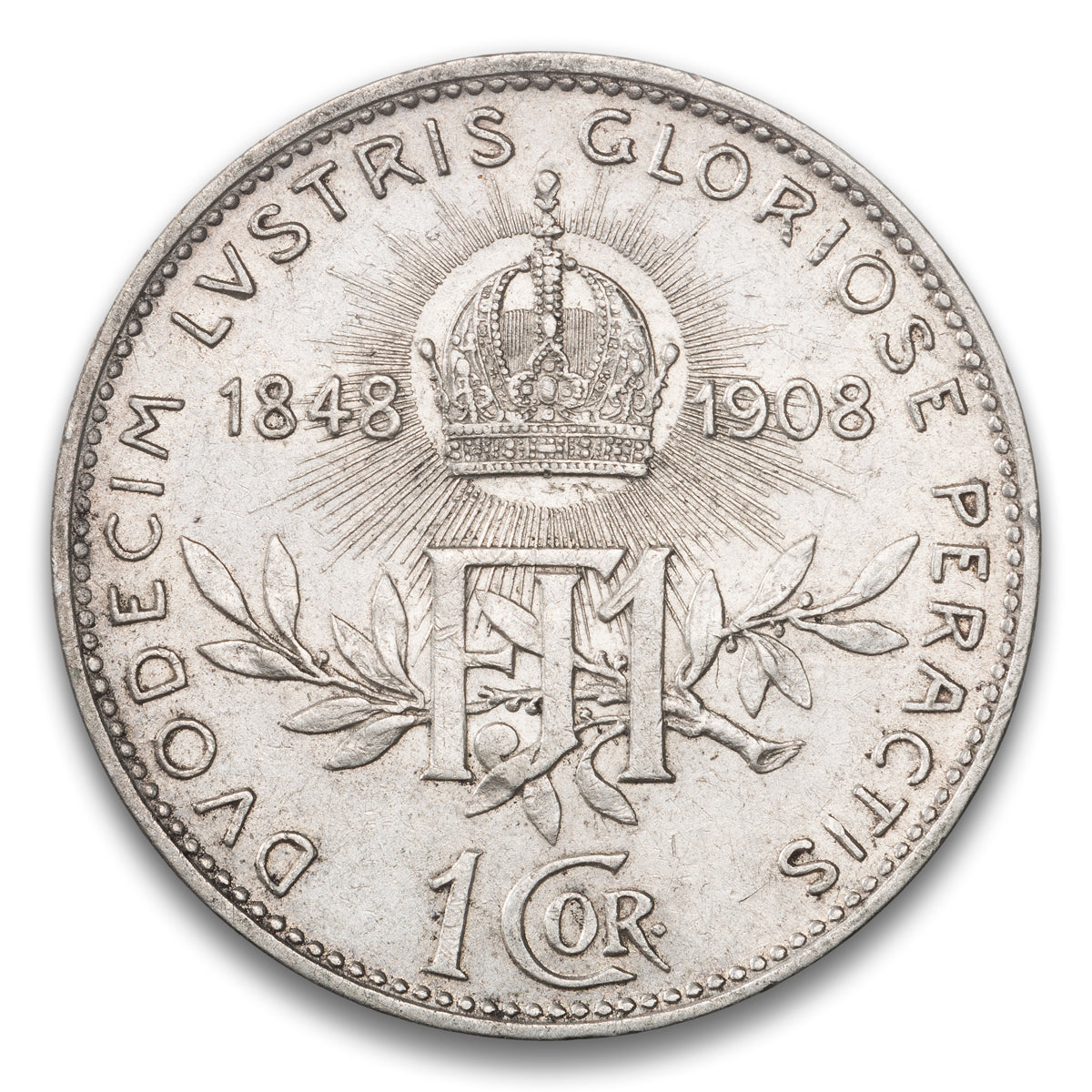 Austria Silver 1 Corona 1908