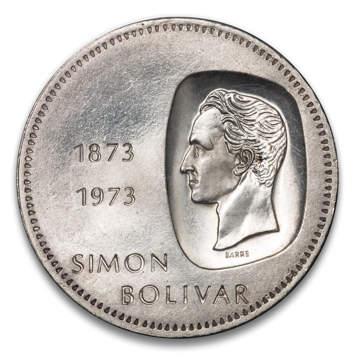 Venezuela Silver 10 Bolivares 1973