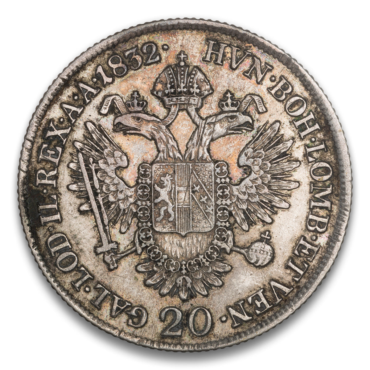 Austria Silver 20 Kreuzer 1832 A