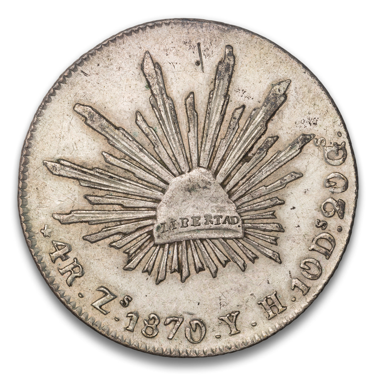 Mexico Silver 4 Reales 1870 ZsYH