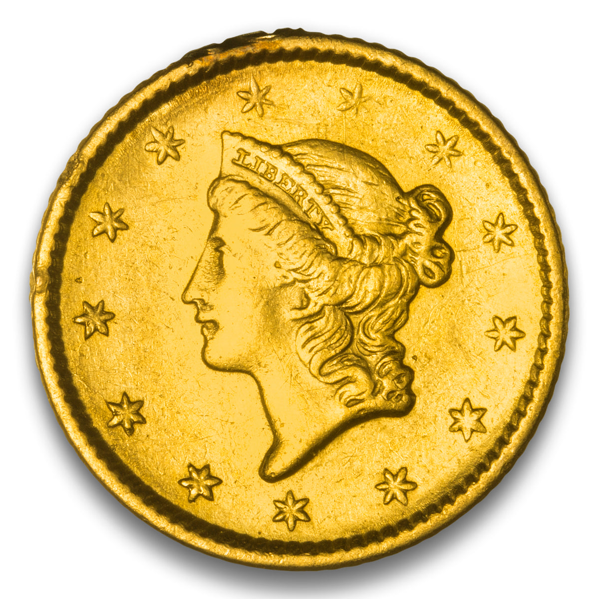 United States $1 Gold 1851