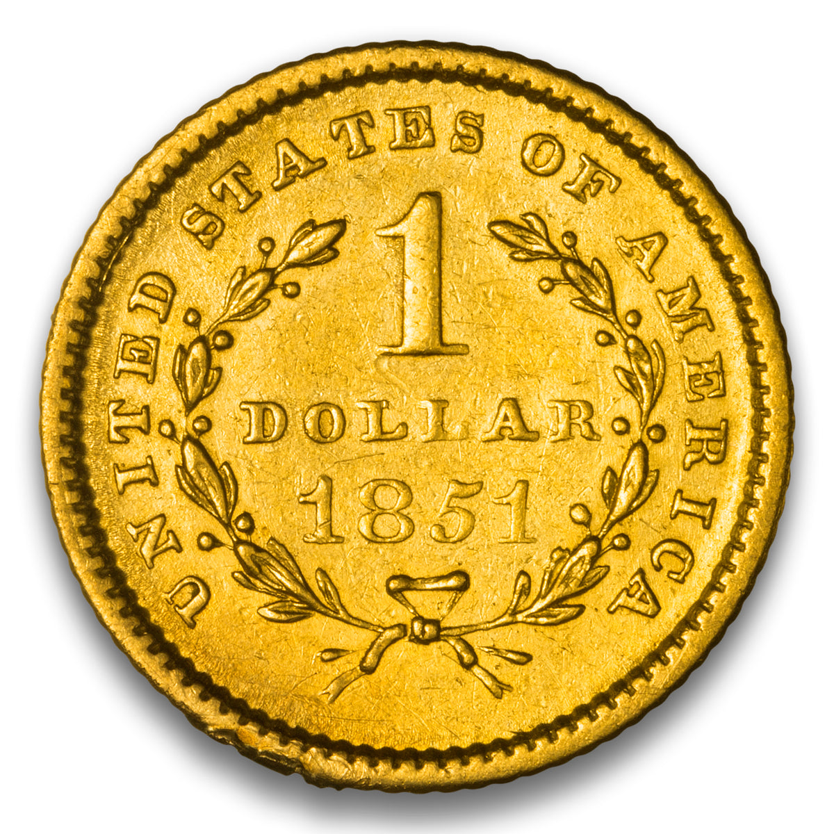 United States $1 Gold 1851