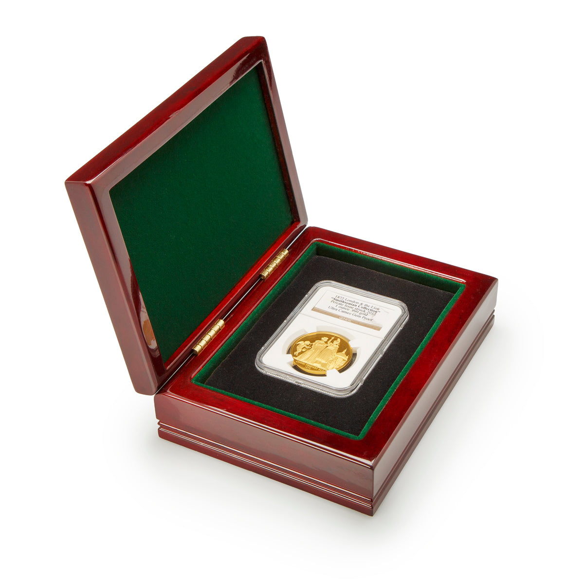 2012 Smithsonian Collection: 1872 London & the Lion Ultra Cameo Gem Proof - Pure Gold Medal