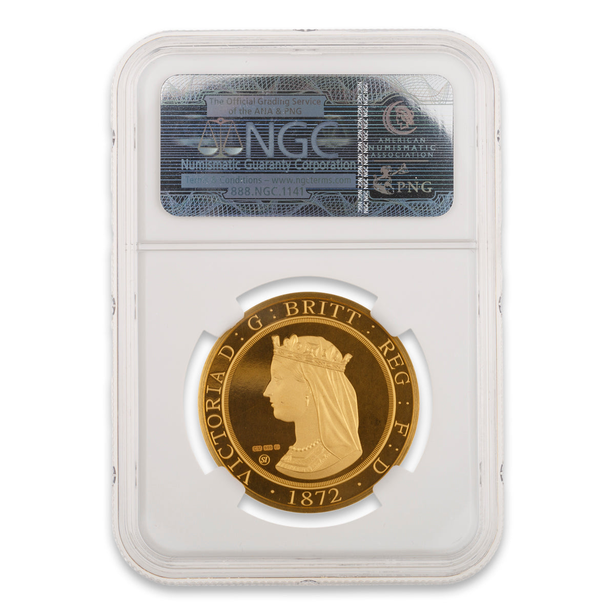 2012 Smithsonian Collection: 1872 London & the Lion Ultra Cameo Gem Proof - Pure Gold Medal