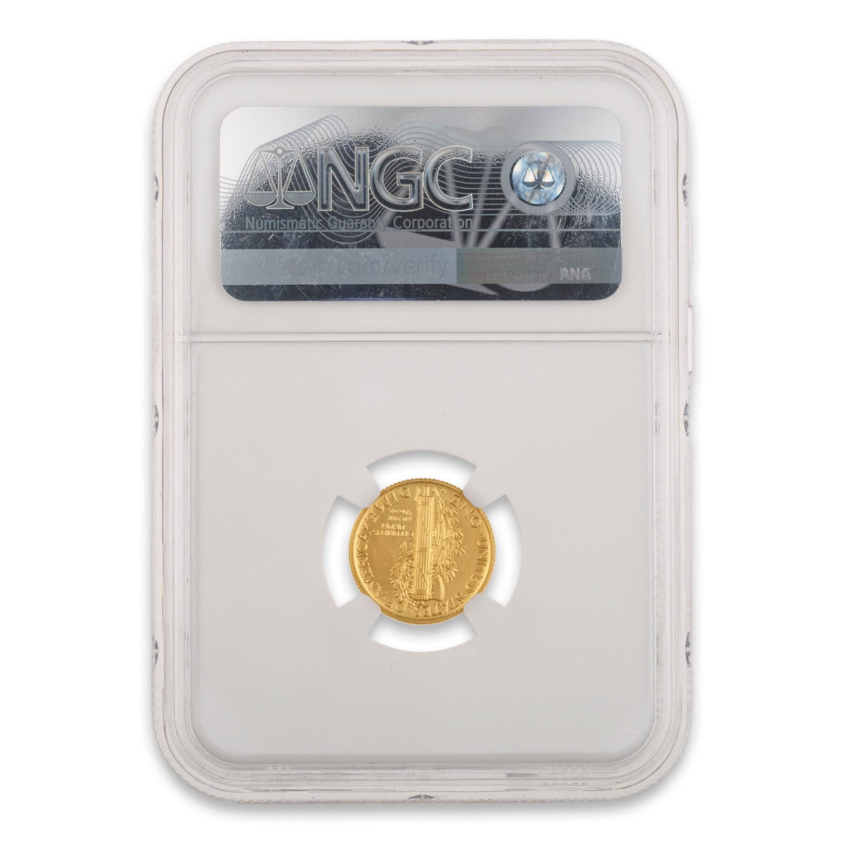 US 2016W Dime 1/10 oz - Pure Gold NGC SP-70