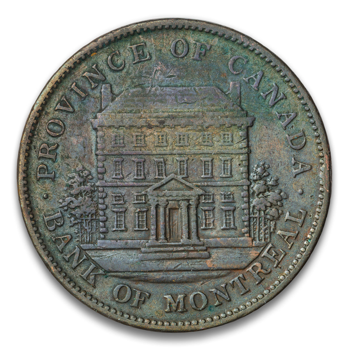 Bank of Montreal Base 1 penny token 1842