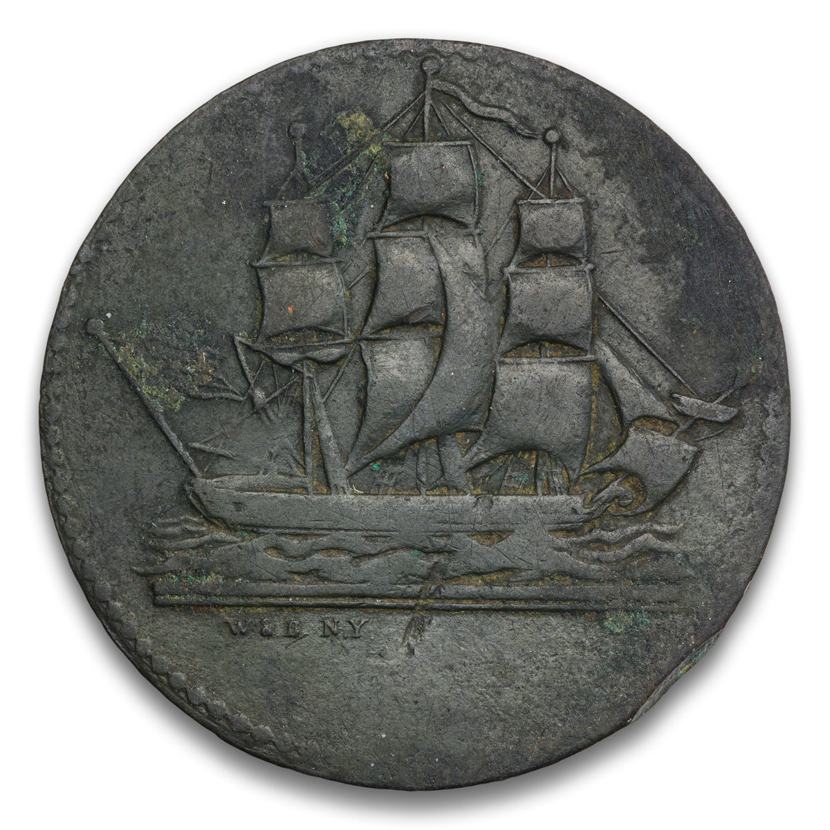 Ships Colonies & Commerce Prince Edward Island Base token 1829