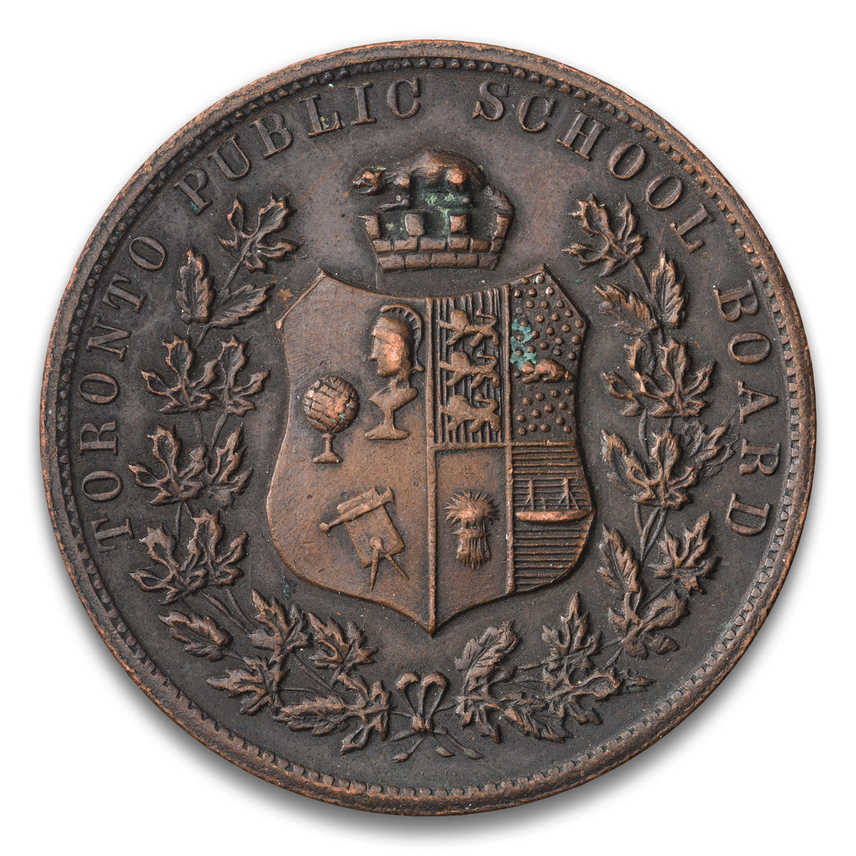 Toronto Public School Board 4 Years Good Conduct Base medal