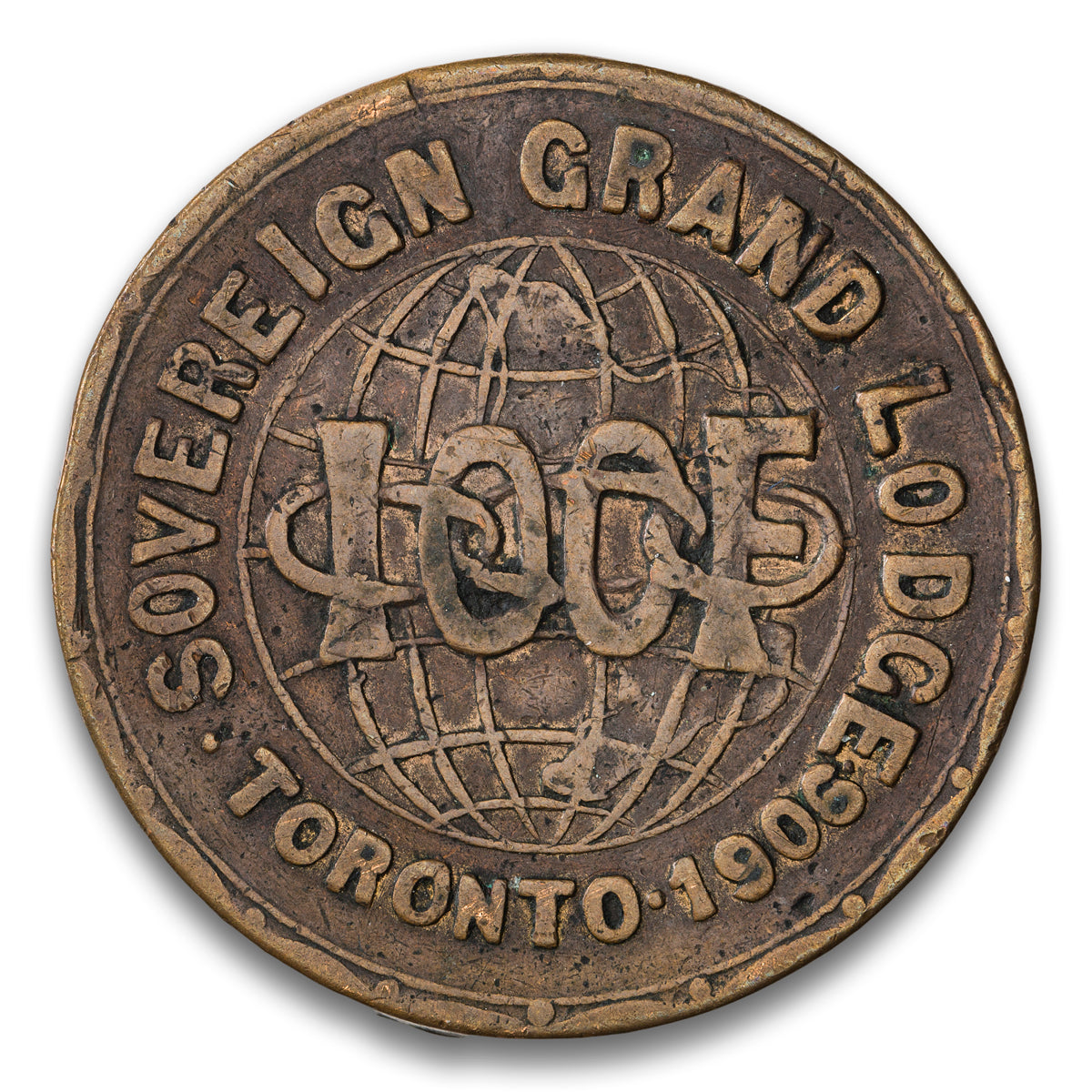 Canada Land of Promise IOOF Grand Lodge Toronto Base medal 1906