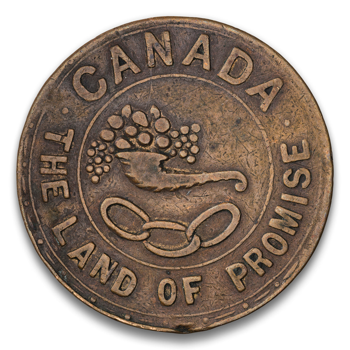 Canada Land of Promise IOOF Grand Lodge Toronto Base medal 1906