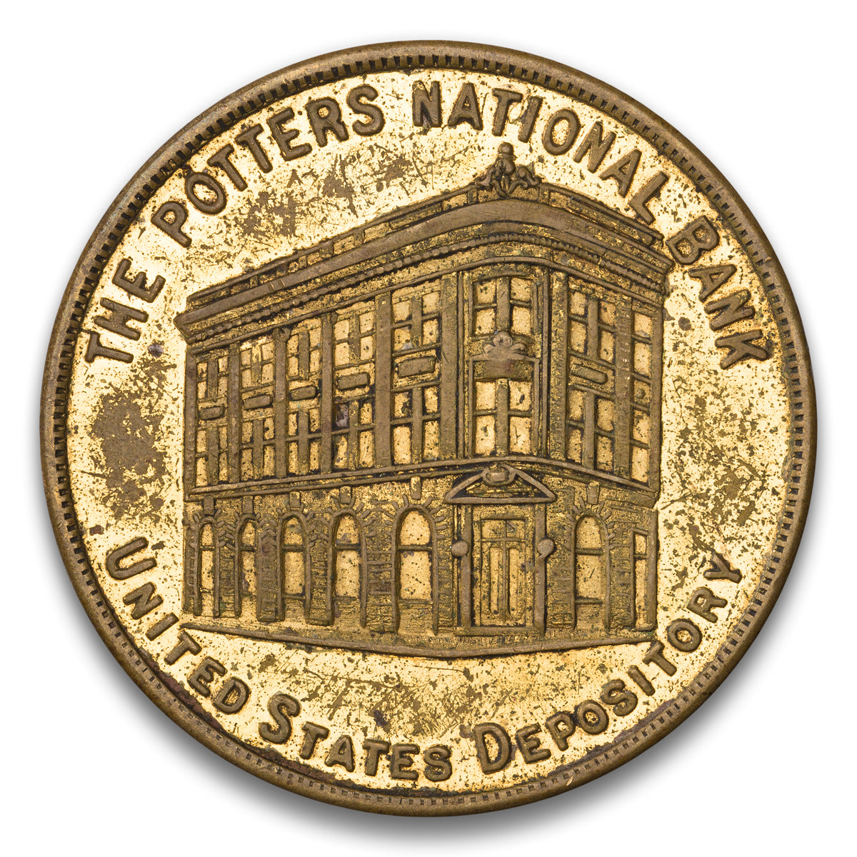 Potters National Bank Liverpool, OH Base medal 1909