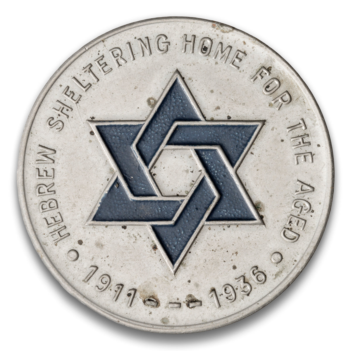 Hebrew Sheltering Home for the Aged Base medal 1911-1936