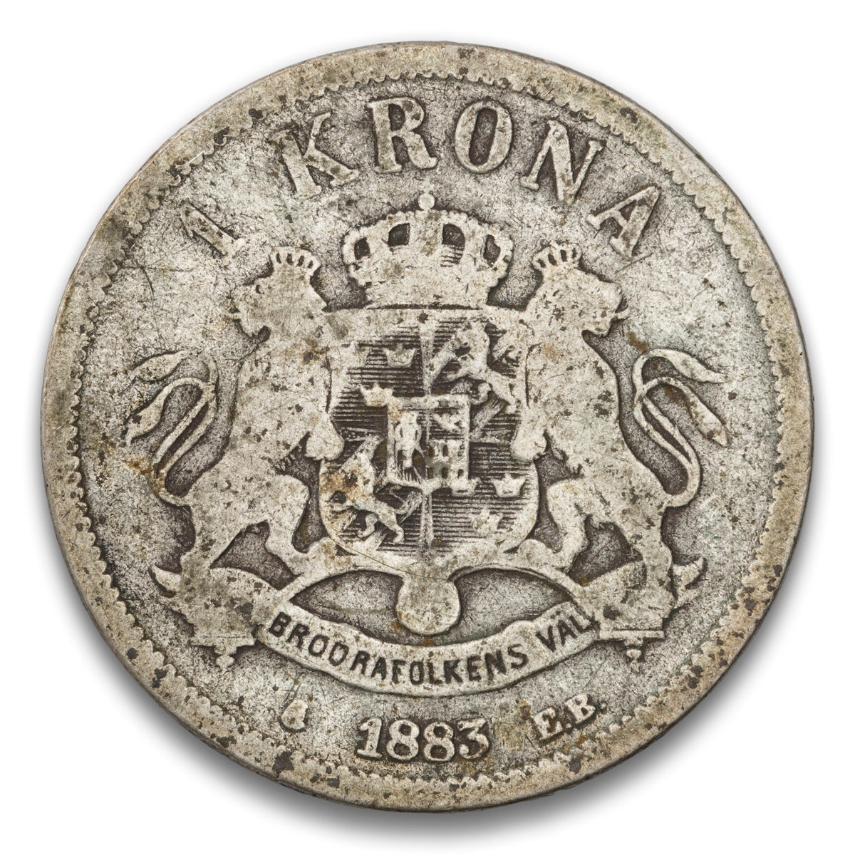 Sweden Silver 1 Krona 1883