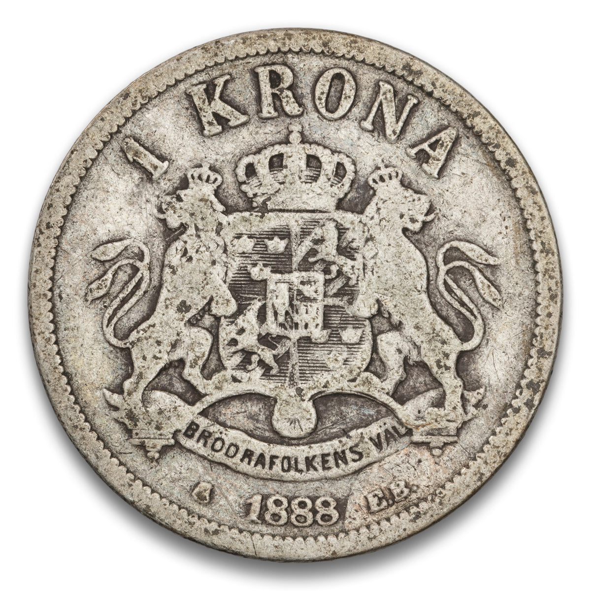 Sweden Silver 1 Krona 1888