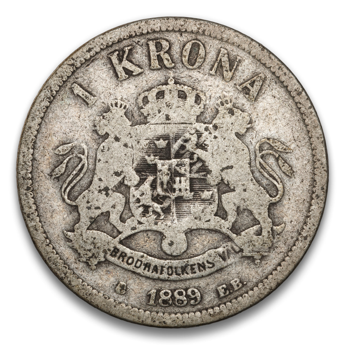 Sweden Silver 1 Krona 1889