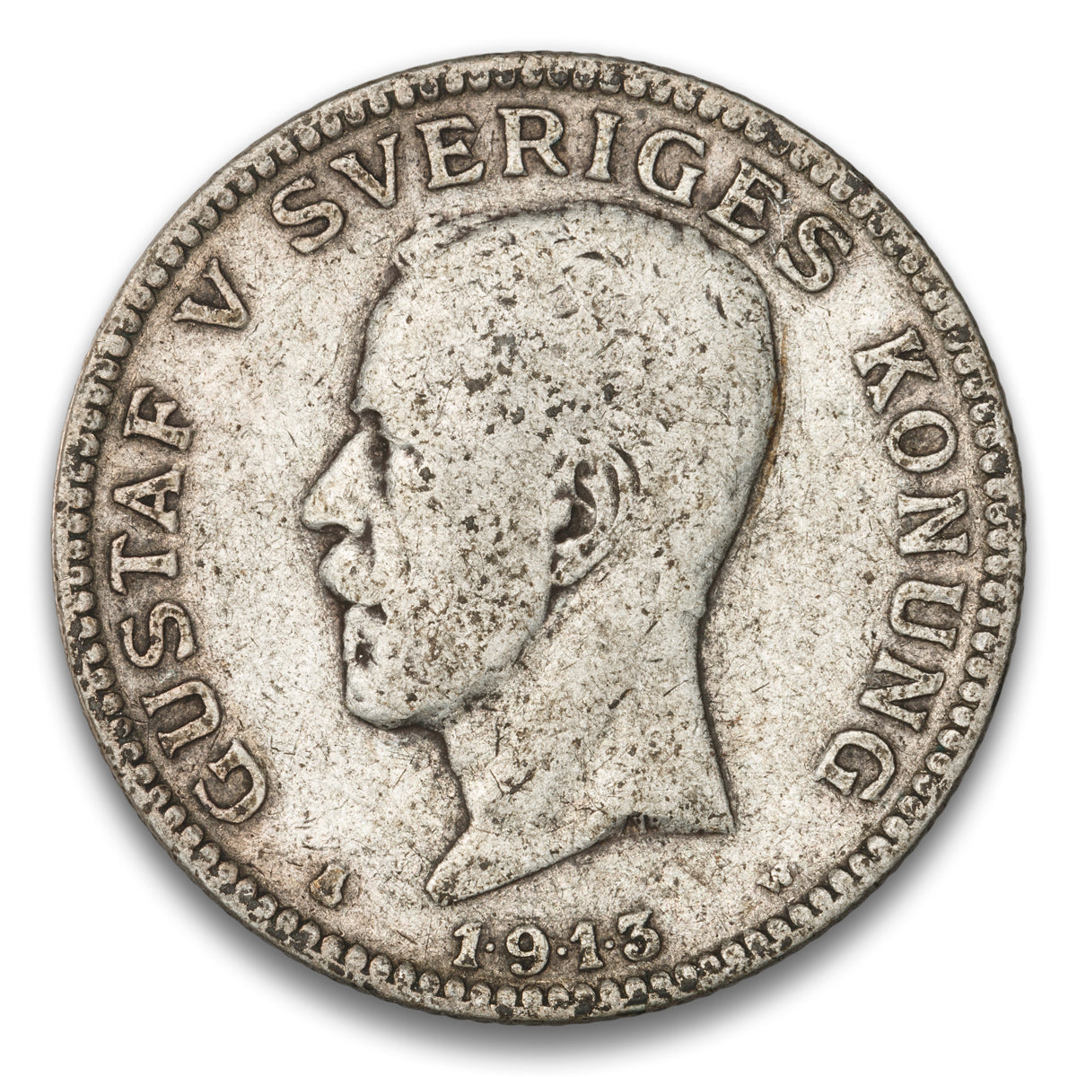 Sweden Silver 1 Krona 1913