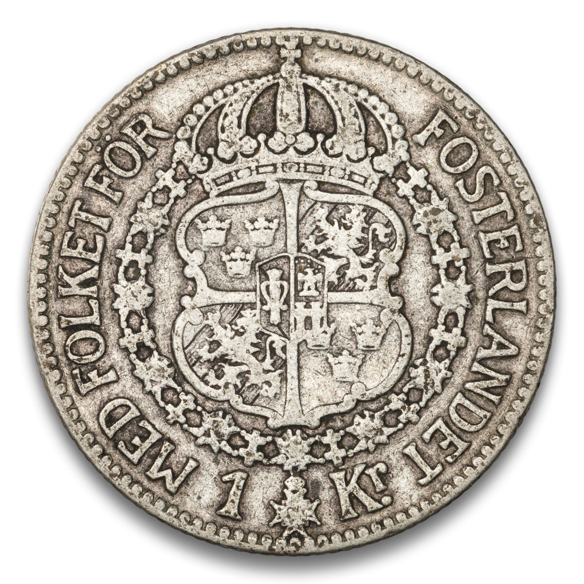 Sweden Silver 1 Krona 1913