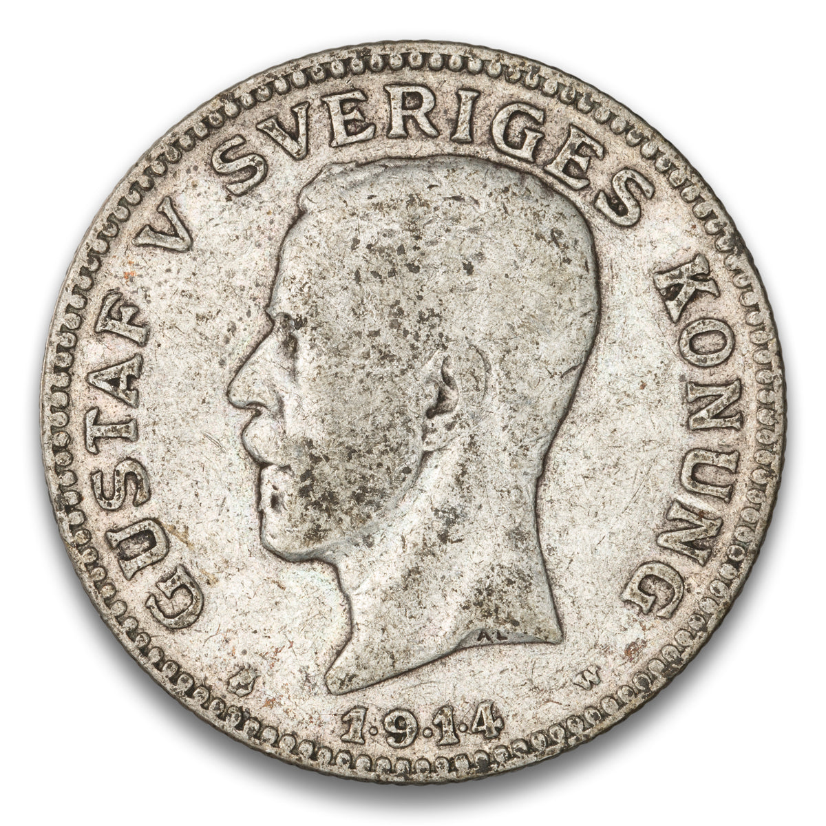 Sweden Silver 1 Krona 1914