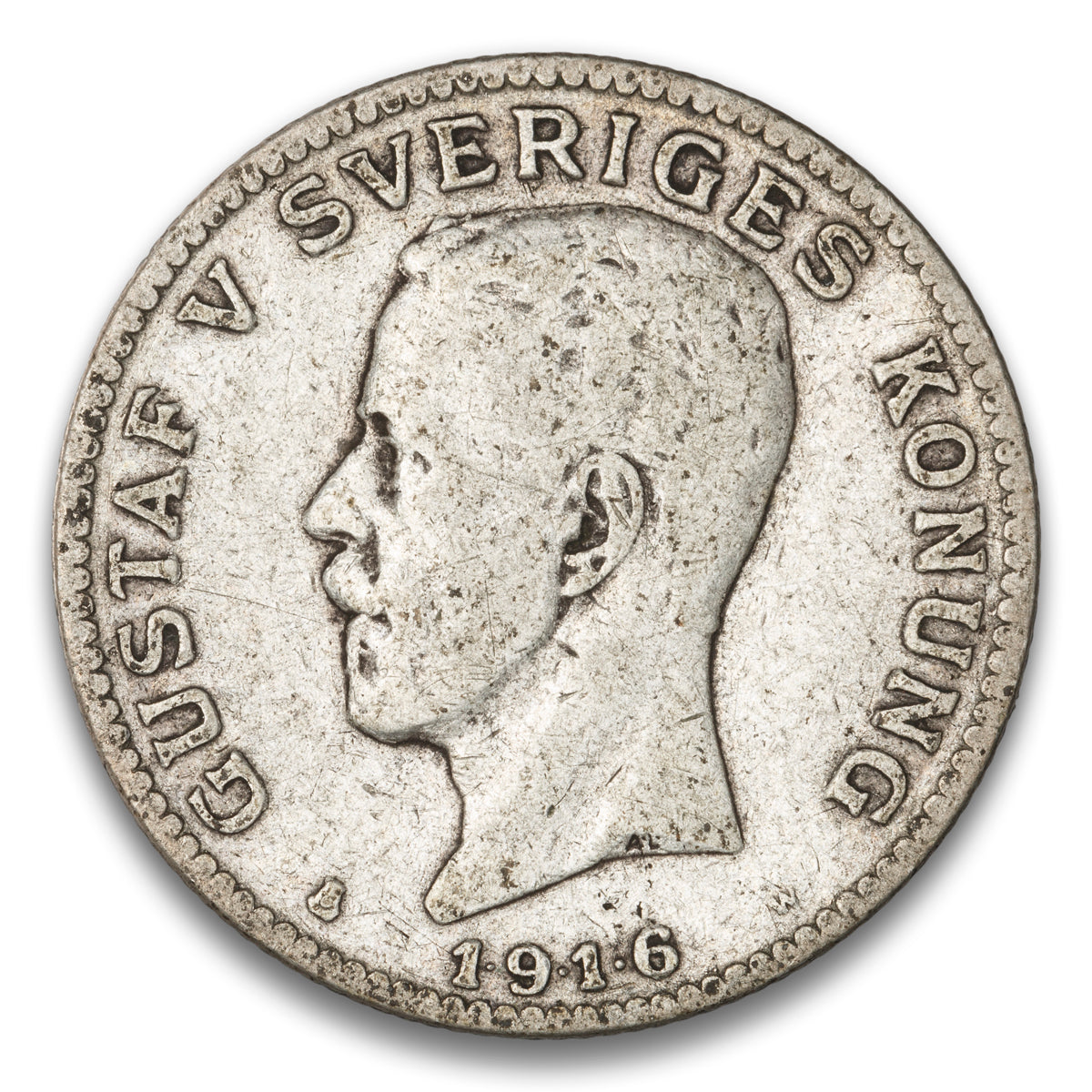 Sweden Silver 1 Krona 1916