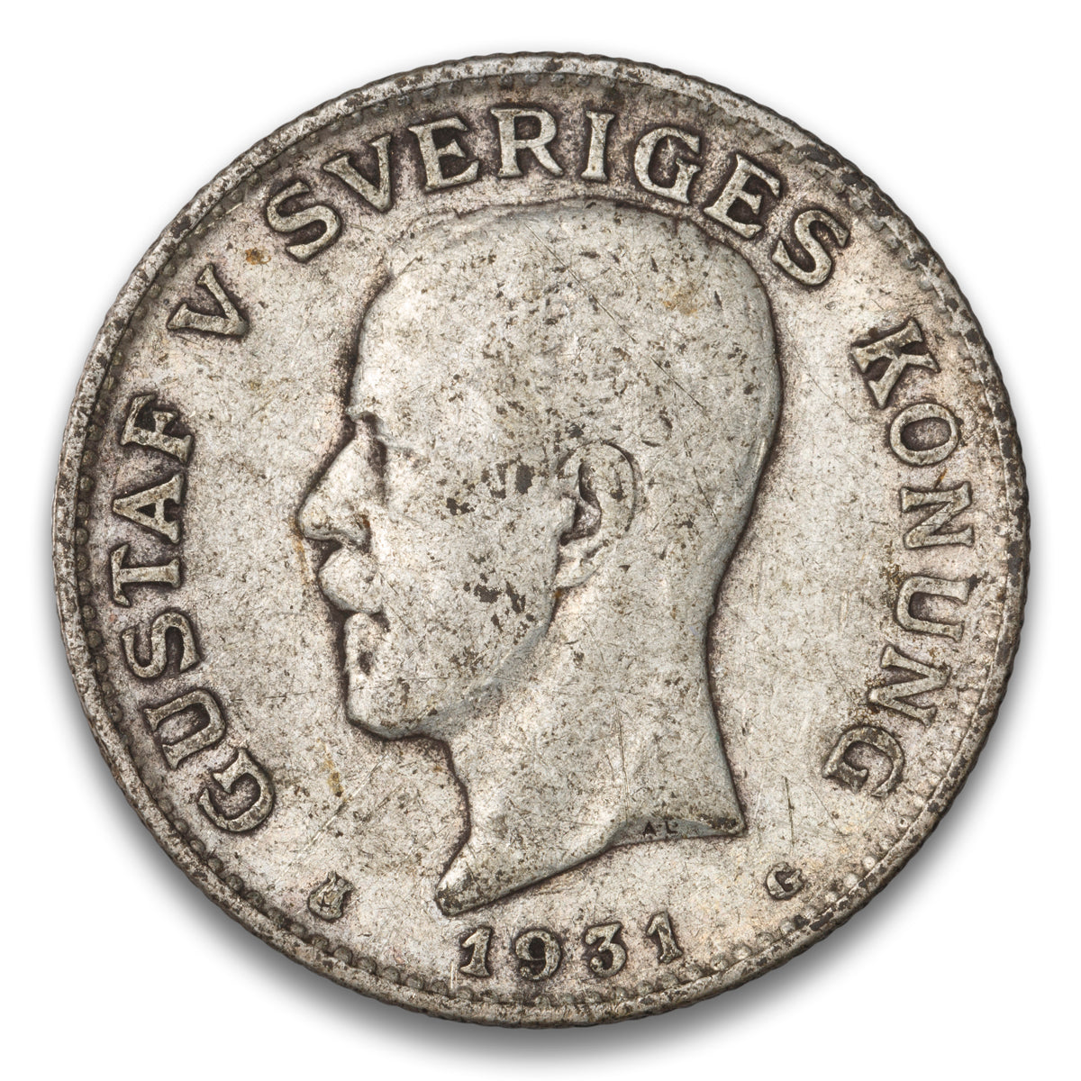 Sweden Silver 1 Krona 1931