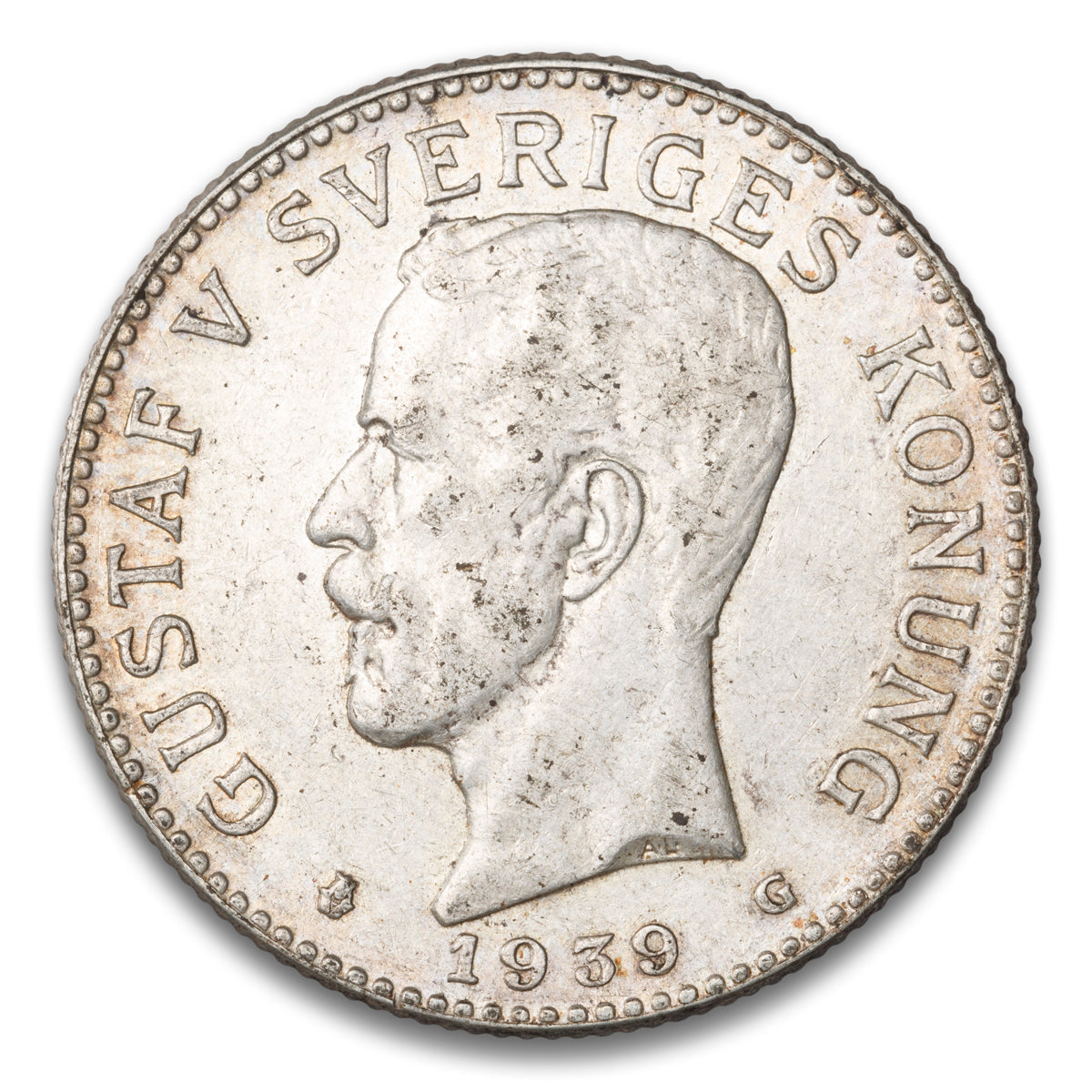 Sweden Silver 2 Kronor 1939