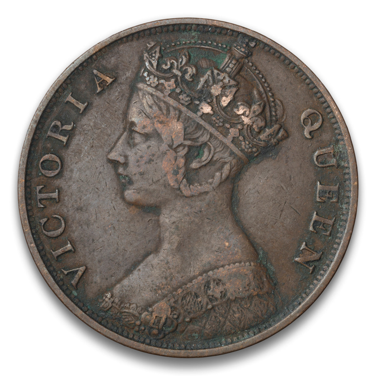 Hong Kong 1 Cent Base 1865