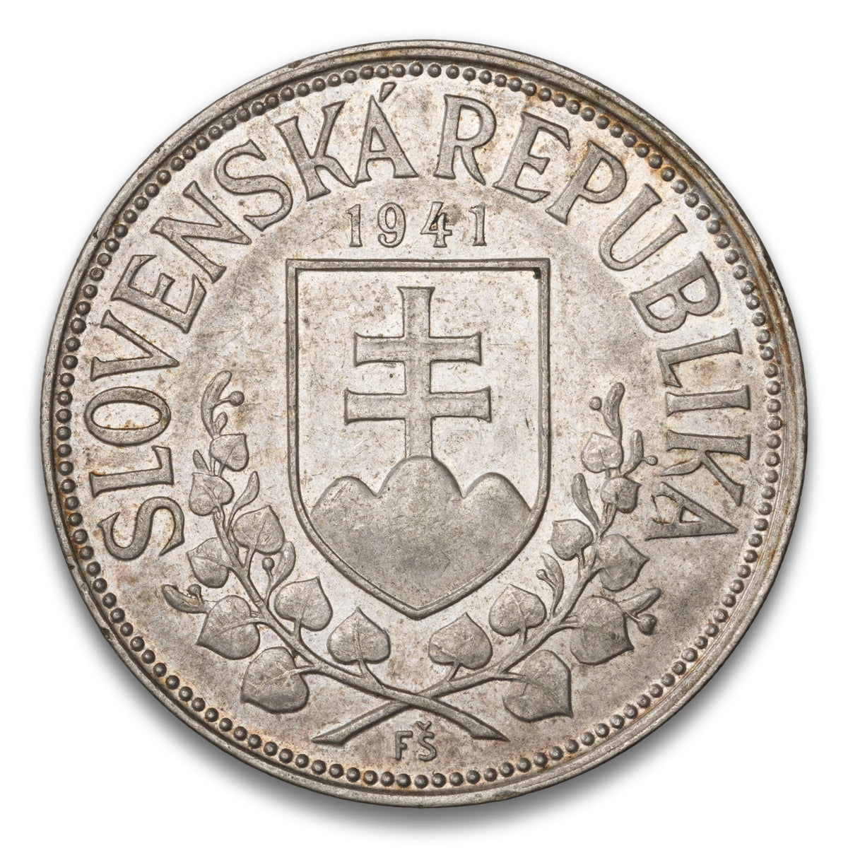 Slovakia Silver 20 Korun 1941