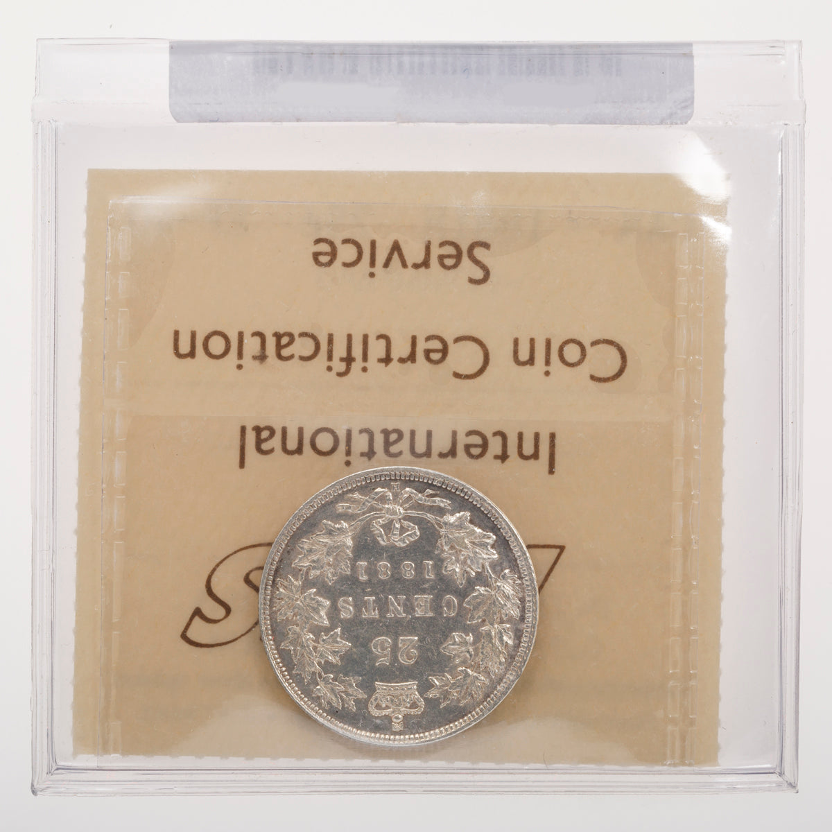 25 Cent 1881H ICCS EF-40